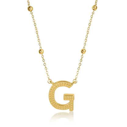 Gold Initial Necklace Letters A-Z Pendant Necklace for Women, Fashion Jewelry, 14K Gold-Plated Brass Initial Necklace Women S Initial Necklace Quality Neckla Trendy