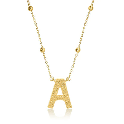 Gold Initial Necklace Letters A-Z Pendant Necklace for Women, Fashion Jewelry, 14K Gold-Plated Brass Initial Necklace Women S Initial Necklace Quality Neckla Trendy