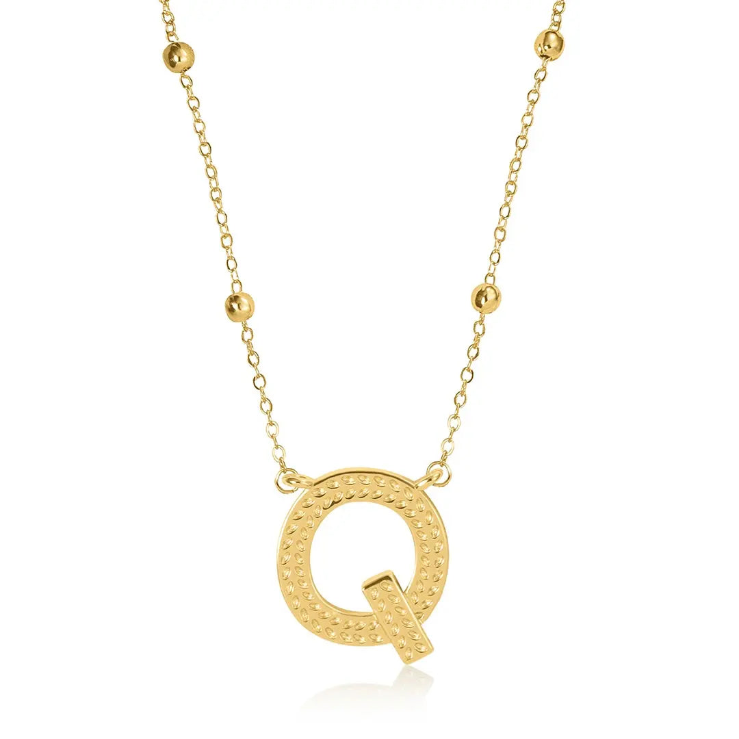 Gold Initial Necklace Letters A-Z Pendant Necklace for Women, Fashion Jewelry, 14K Gold-Plated Brass Initial Necklace Women S Initial Necklace Quality Neckla Trendy