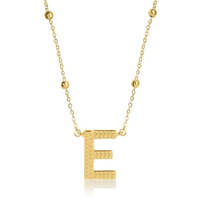 Gold Initial Necklace Letters A-Z Pendant Necklace for Women, Fashion Jewelry, 14K Gold-Plated Brass Initial Necklace Women S Initial Necklace Quality Neckla Trendy