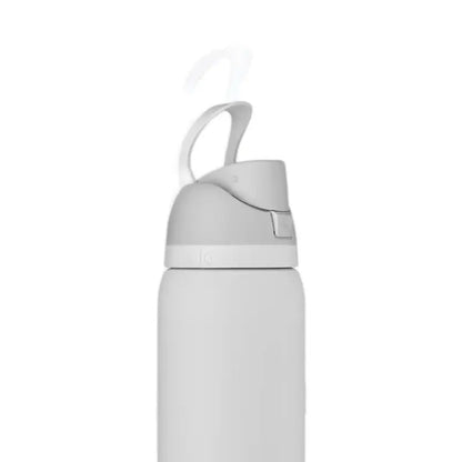 Owala 32 Oz Water Bottle - Shy Marshmallow - Sustainable Design, Classic Color Combination, Portable Drinkware - Aesthetic Plastic Stylish Tumbler Beverage Cup Bottled Perfect Christmas Gift