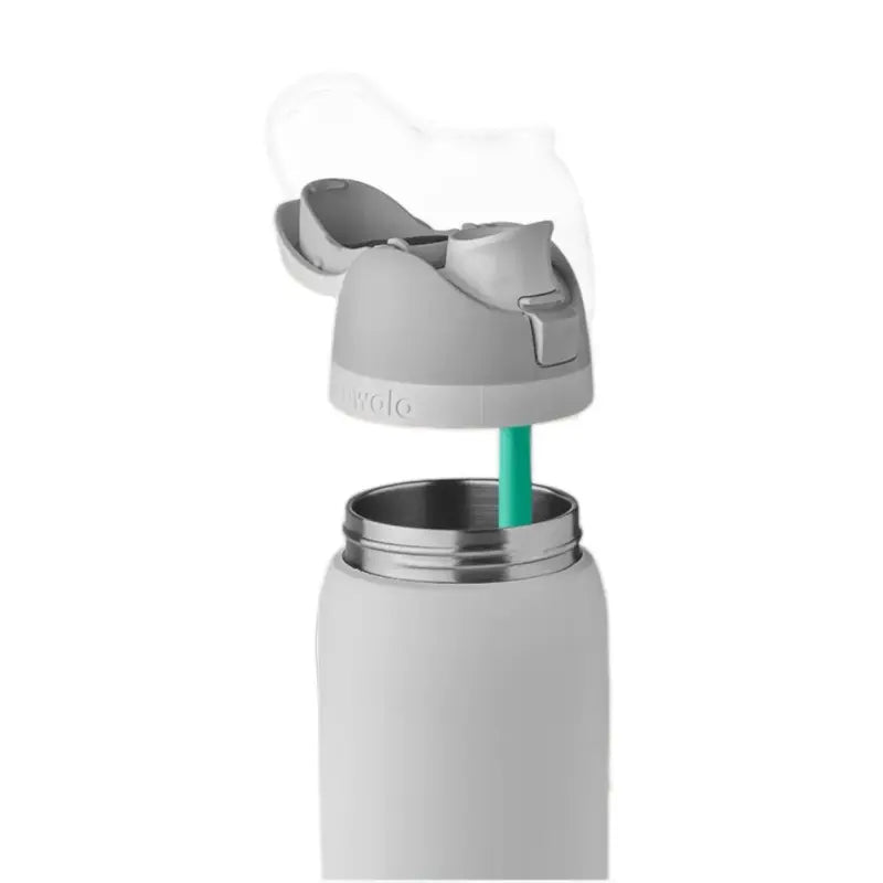Owala 32 Oz Water Bottle - Shy Marshmallow - Sustainable Design, Classic Color Combination, Portable Drinkware - Aesthetic Plastic Stylish Tumbler Beverage Cup Bottled Perfect Christmas Gift