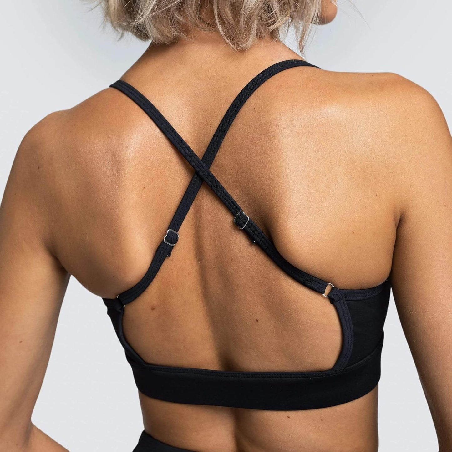Women'S Workout Sets 2 Piece Yoga Outfits High Waisted Biker Shorts and Cross Back Sports Bra Gym Set