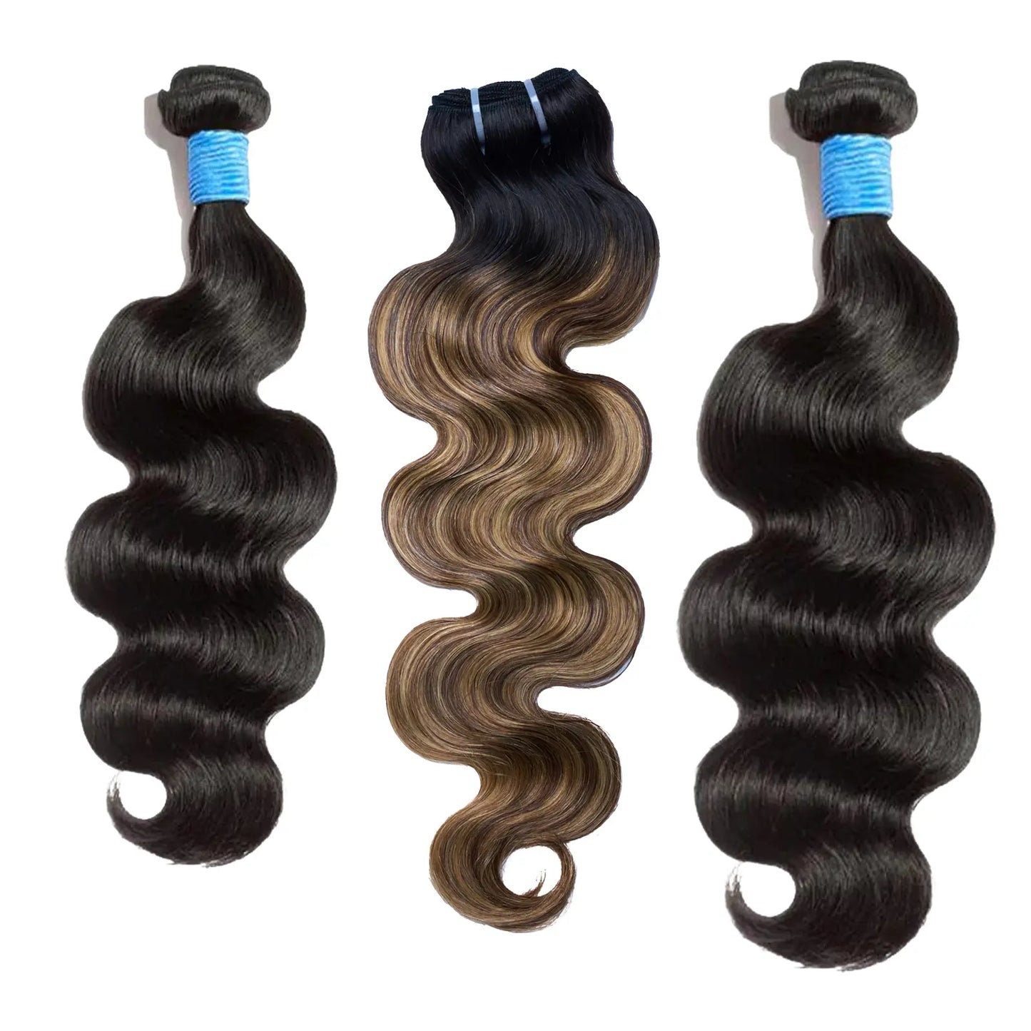 [Ashine] T1B/P4/27 Highlight 10A Brazilian Body Wavy 100% Virgin Human Hair Weave Bundles Hair Extensions