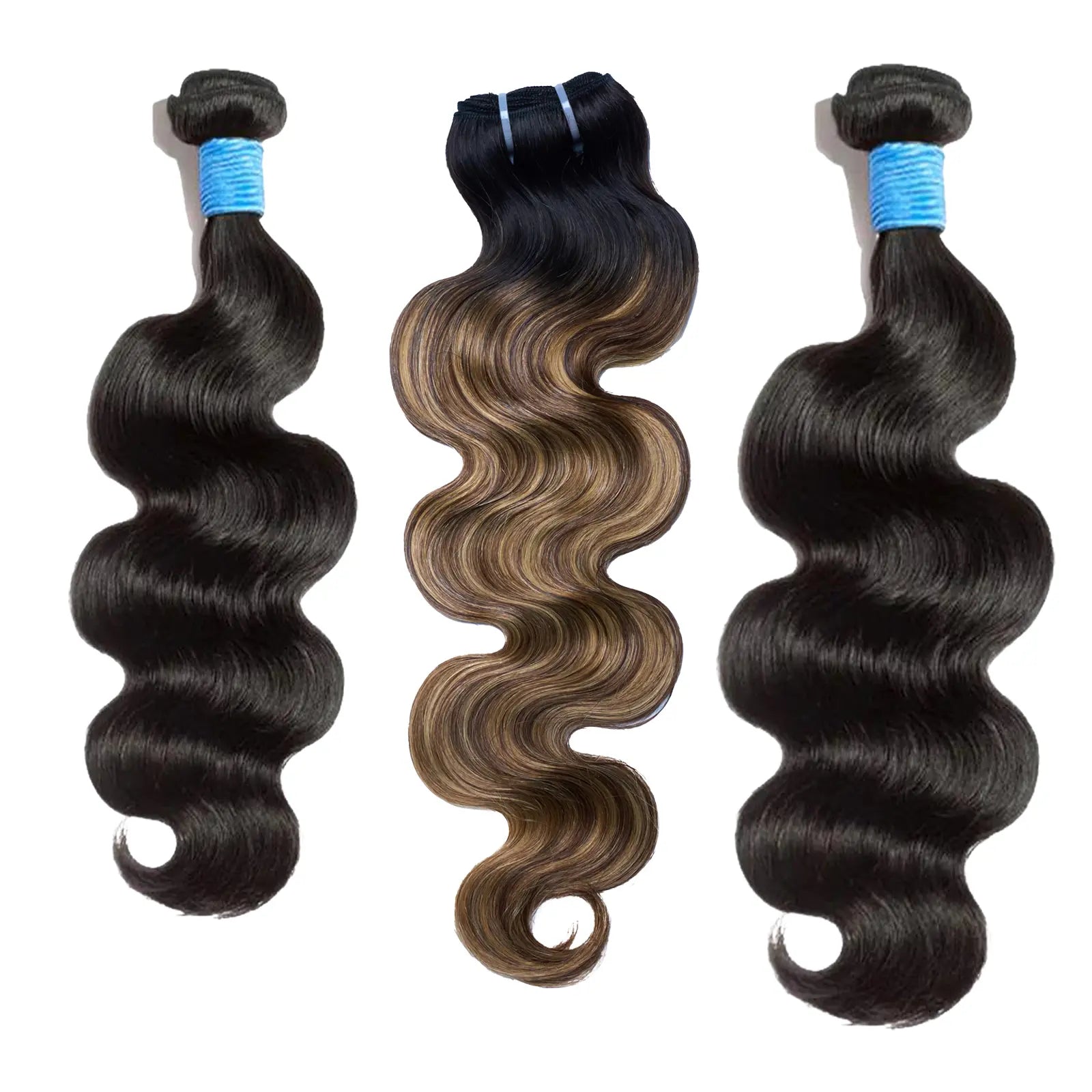 [Ashine] T1B/P4/27 Highlight 10A Brazilian Body Wavy 100% Virgin Human Hair Weave Bundles Hair Extensions