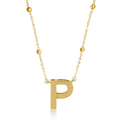 Gold Initial Necklace Letters A-Z Pendant Necklace for Women, Fashion Jewelry, 14K Gold-Plated Brass Initial Necklace Women S Initial Necklace Quality Neckla Trendy