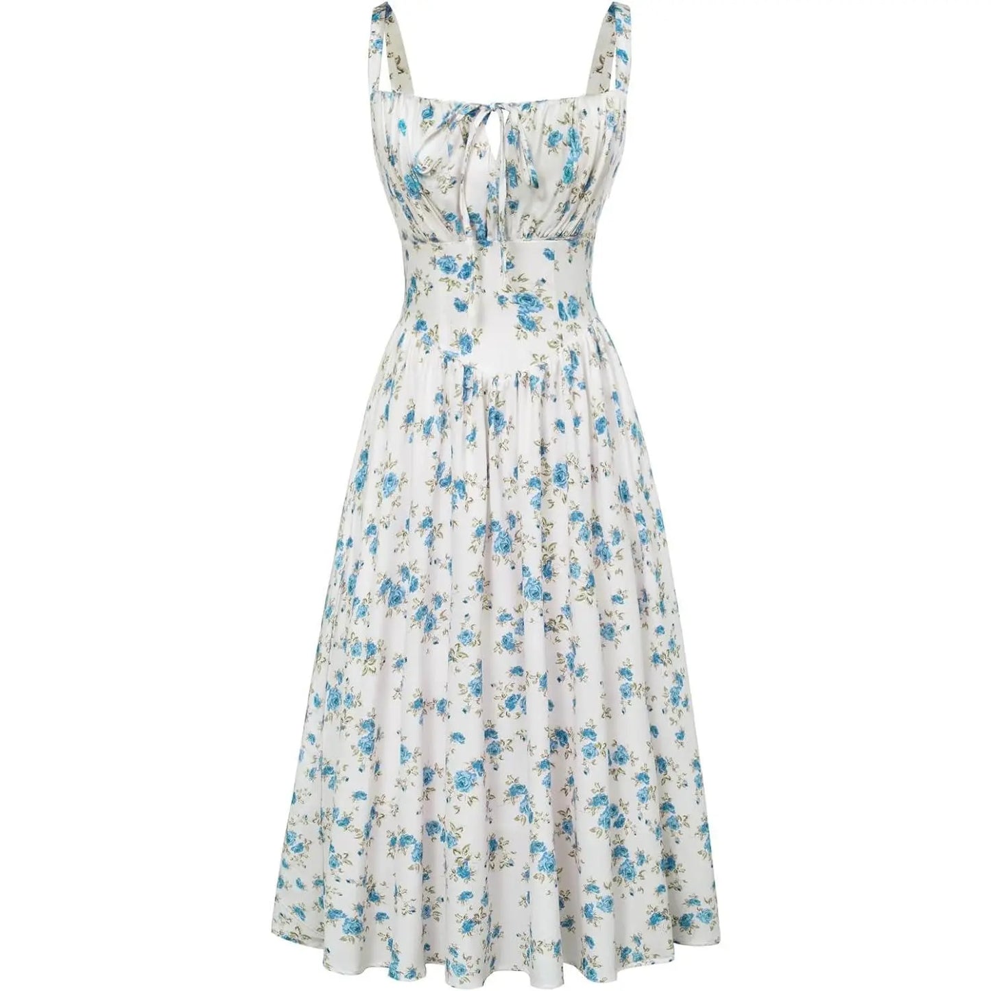 Grace Karin Women'S Floral Midi Dress Corset Sundresses 2026 Summer Spring Vacation Milkmaid Dresses Springstatements