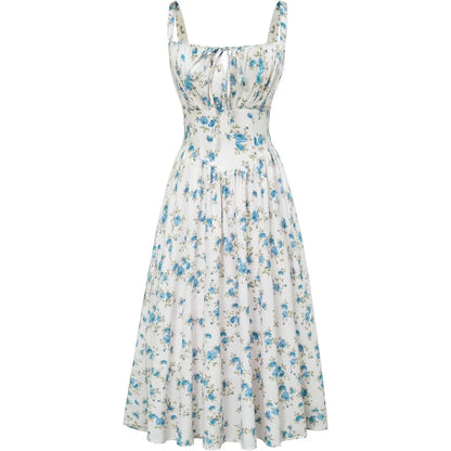 Grace Karin Women'S Floral Midi Dress Corset Sundresses 2026 Summer Spring Vacation Milkmaid Dresses Springstatements