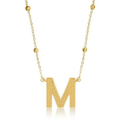 Gold Initial Necklace Letters A-Z Pendant Necklace for Women, Fashion Jewelry, 14K Gold-Plated Brass Initial Necklace Women S Initial Necklace Quality Neckla Trendy