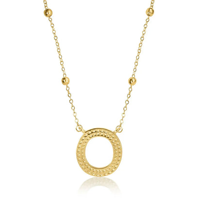 Gold Initial Necklace Letters A-Z Pendant Necklace for Women, Fashion Jewelry, 14K Gold-Plated Brass Initial Necklace Women S Initial Necklace Quality Neckla Trendy