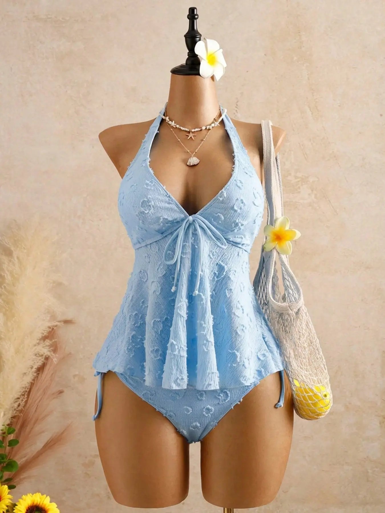 Women'S Fashion Tankini Swimsuit, Stylish Two-Piece Swimwear, Comfortable Beachwear, Perfect for Pool Parties and Vacations