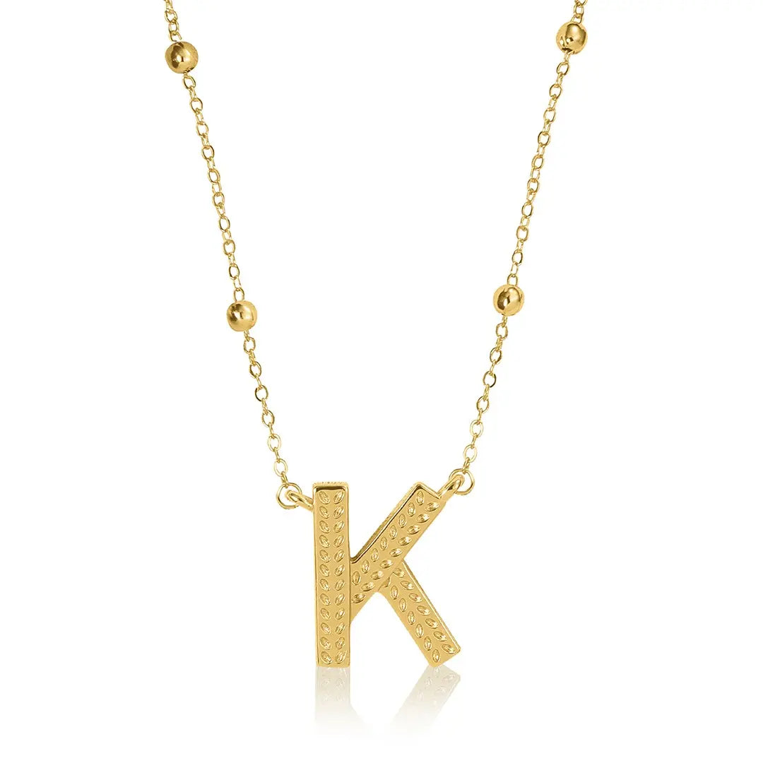 Gold Initial Necklace Letters A-Z Pendant Necklace for Women, Fashion Jewelry, 14K Gold-Plated Brass Initial Necklace Women S Initial Necklace Quality Neckla Trendy