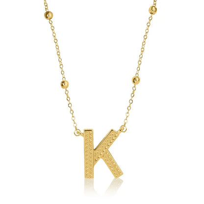 Gold Initial Necklace Letters A-Z Pendant Necklace for Women, Fashion Jewelry, 14K Gold-Plated Brass Initial Necklace Women S Initial Necklace Quality Neckla Trendy