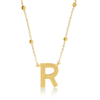 Gold Initial Necklace Letters A-Z Pendant Necklace for Women, Fashion Jewelry, 14K Gold-Plated Brass Initial Necklace Women S Initial Necklace Quality Neckla Trendy
