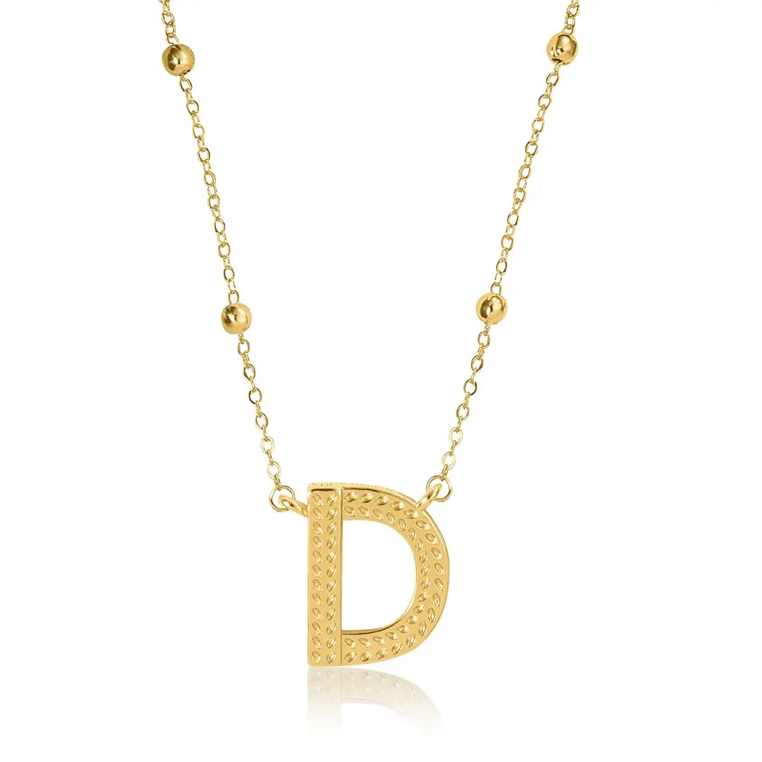 Gold Initial Necklace Letters A-Z Pendant Necklace for Women, Fashion Jewelry, 14K Gold-Plated Brass Initial Necklace Women S Initial Necklace Quality Neckla Trendy