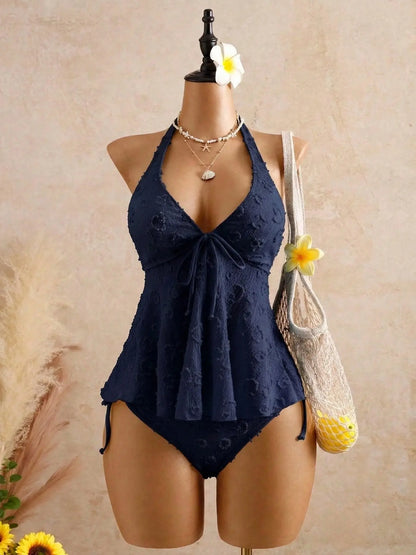 Women'S Fashion Tankini Swimsuit, Stylish Two-Piece Swimwear, Comfortable Beachwear, Perfect for Pool Parties and Vacations