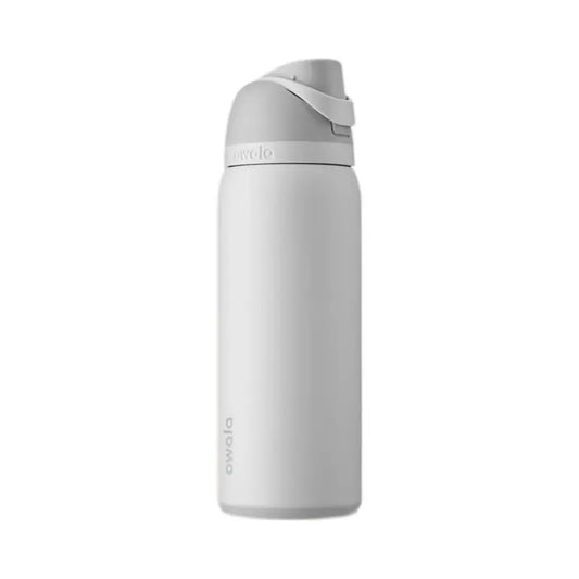 Owala 32 Oz Water Bottle - Shy Marshmallow - Sustainable Design, Classic Color Combination, Portable Drinkware - Aesthetic Plastic Stylish Tumbler Beverage Cup Bottled Perfect Christmas Gift