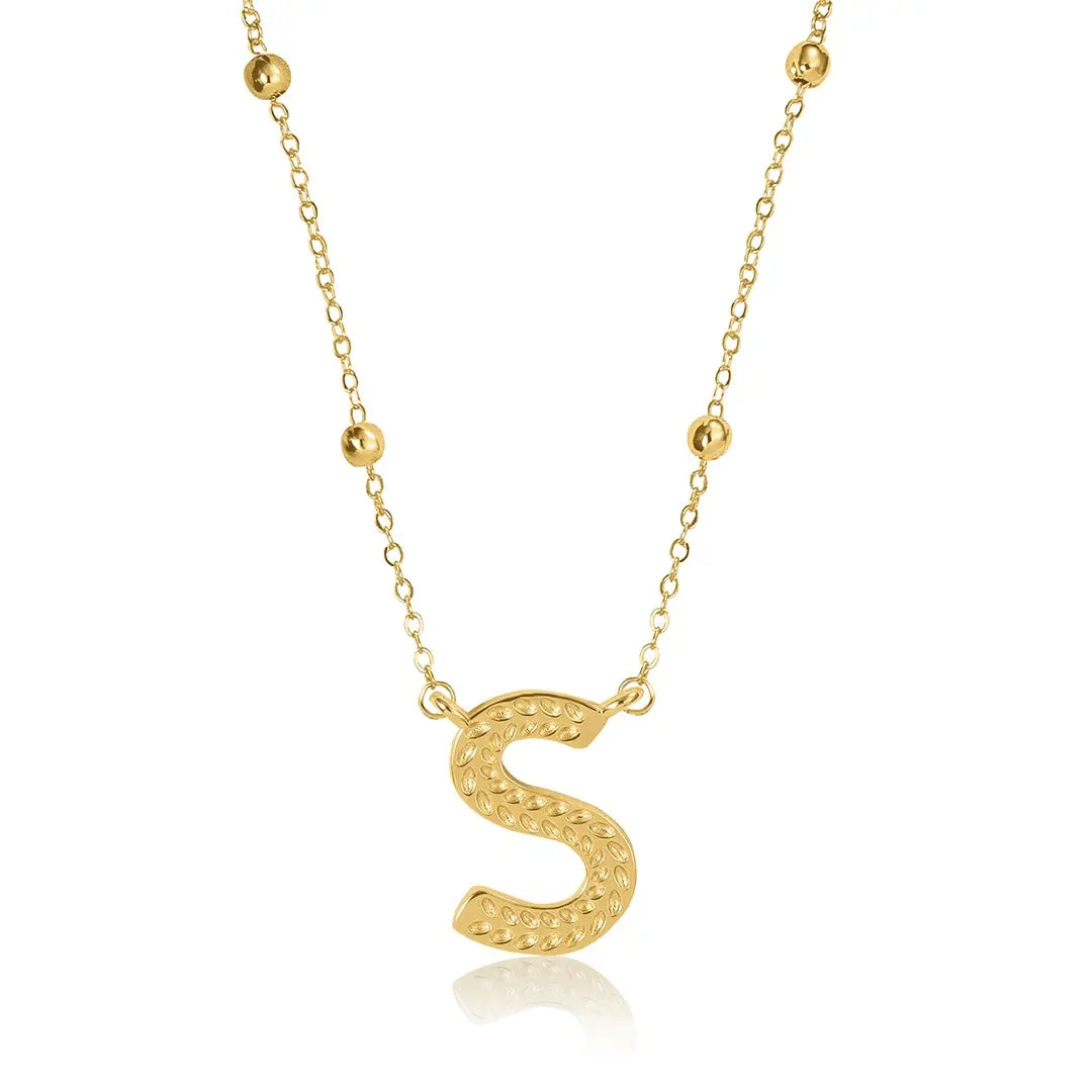 Gold Initial Necklace Letters A-Z Pendant Necklace for Women, Fashion Jewelry, 14K Gold-Plated Brass Initial Necklace Women S Initial Necklace Quality Neckla Trendy