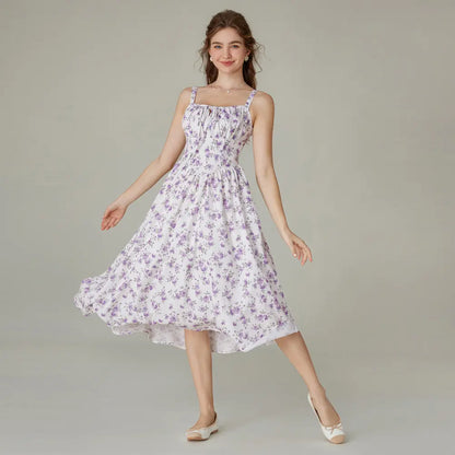 Grace Karin Women'S Floral Midi Dress Corset Sundresses 2026 Summer Spring Vacation Milkmaid Dresses Springstatements