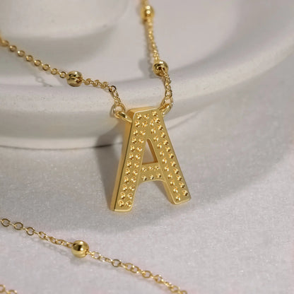 Gold Initial Necklace Letters A-Z Pendant Necklace for Women, Fashion Jewelry, 14K Gold-Plated Brass Initial Necklace Women S Initial Necklace Quality Neckla Trendy